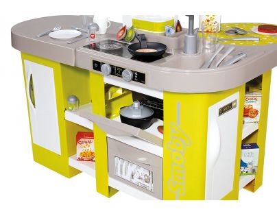 Smoby Kuchyňka Tefal Studio XL zeleno-šedá elektronická - Poškozený obal