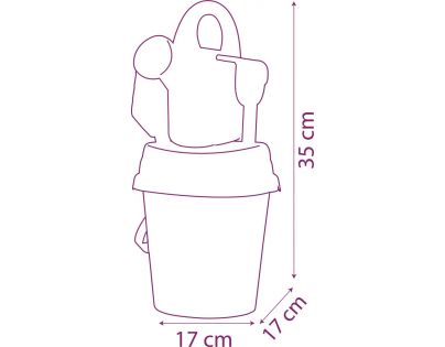 Smoby Kyblíček Ledové království s konvičkou a příslušentsvím střední