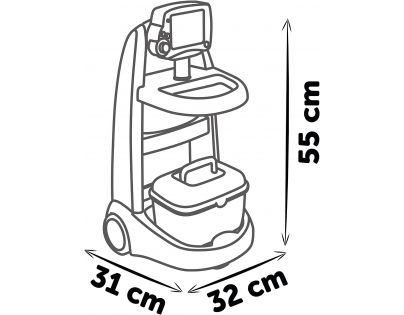 Smoby Lékařský elektronický vozík s příslušentsvím