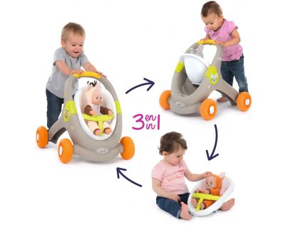 Smoby Minikiss Baby Walker 3 v 1 Zvířátko