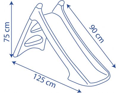 Smoby Skluzavka XS Tlapková patrola skluzná plocha 90 cm