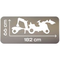 Smoby Šlapací traktor Builder Max s bagrem a vozíkem 710304 5