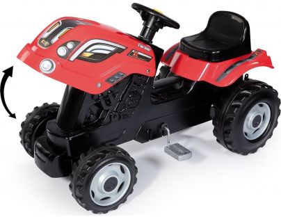 Smoby Šlapací traktor Farmer XL červený s vozíkem