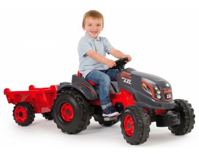Smoby Šlapací traktor Stronger XXL s vozíkem