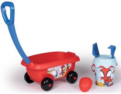 Smoby Spidey Vozík s kyblíčkem a příslušenstvím
