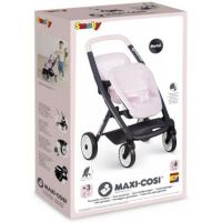 Smoby Sportovní kočárek pro panenky dvojčata Maxi Cosi sv. růžový 5