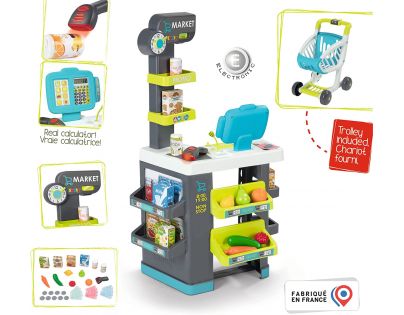 Smoby Supermarket modrý displej