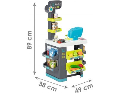 Smoby Supermarket modrý displej