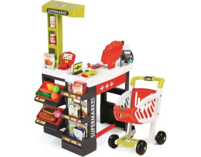 Smoby Supermarket červenozelený