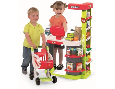 Smoby Supermarket červenozelený