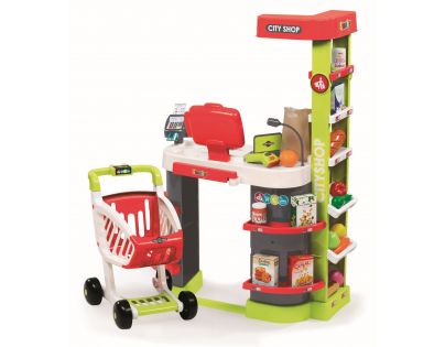 Smoby Supermarket červenozelený