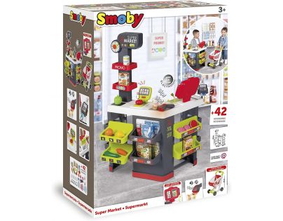 Smoby Supermarket velký červený displej
