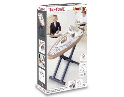 Smoby Tefal Žehlící prkno a žehlička se základnou