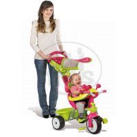 Smoby Tříkolka Baby Driver Confort stříška, zeleno- růžová 434118 2