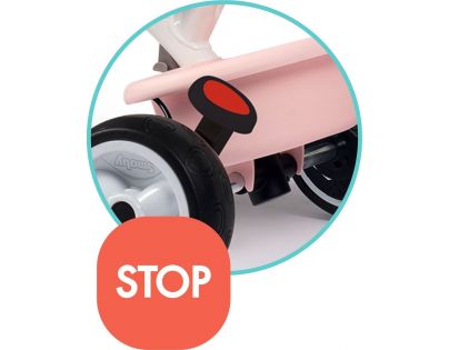 Smoby Tříkolka Baby Balade Plus růžová