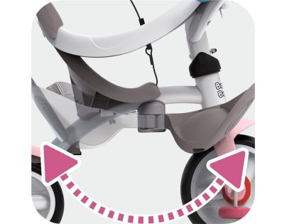 Smoby Tříkolka Baby Balade Plus růžová