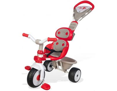 Smoby Tříkolka Baby Driver Confort červenošedá - Poškozený obal