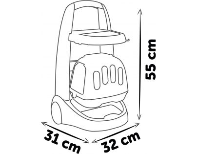 Smoby Veterinářský vozík s kočičkou a přepravním boxem 2 v 1