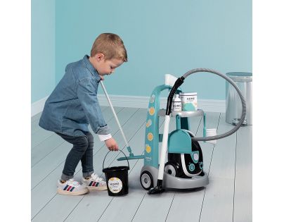 Smoby Vozík uklízecí s vysavačem tyrkysový