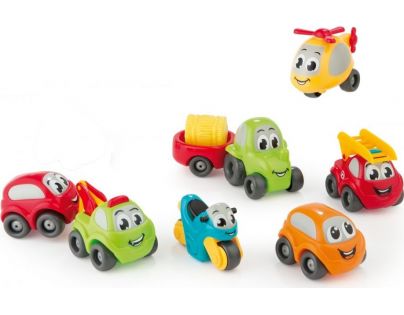 Smoby Vroom Planet Sada veselých autíček 8ks