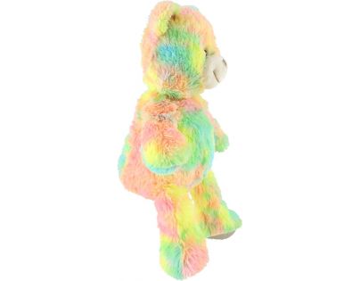 Teddies Snílek medvěd duhový plyš 40 cm na baterie