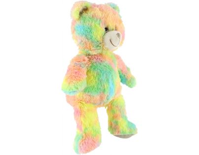 Teddies Snílek medvěd duhový plyš 40 cm na baterie