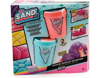 So Sand kouzelný písek 2pack zelený s oranžovým