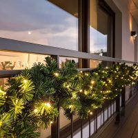 Solight LED vánoční girlanda s jehličím, 5m, 80x LED, časovač, 3xAA, IP44 3