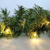 Solight LED vánoční girlanda s jehličím, 7m, 112x LED, časovač, 230V, IP44 2