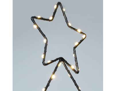 Solight LED venkovní dekorace vánoční stromeček, 85x LED, časovač, 68cm, 3x AA