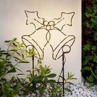 Solight LED venkovní dekorace zvonečky, 100x LED, časovač, 55cm, 3x AA 6