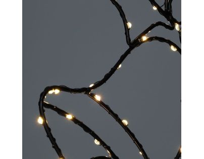 Solight LED venkovní dekorace zvonečky, 100x LED, časovač, 55cm, 3x AA