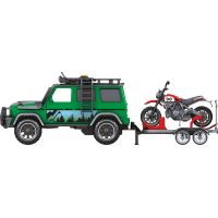 Sparkys 1:14 - Vozidlo lesní stráže s přívěsem a motorkou (se zvukem a světly) 4