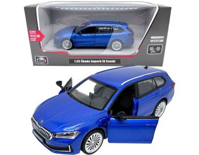 Sparkys 1:35 Škoda Superb IV Combi modré - Poškozený obal