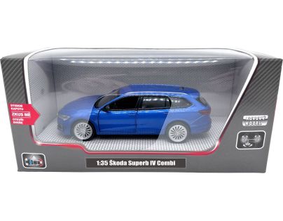 Sparkys 1:35 Škoda Superb IV Combi modré - Poškozený obal