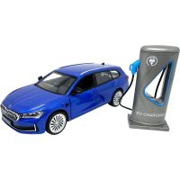 Sparkys 1:35 Škoda Superb IV Combi modré + nabíjecí stanice 3