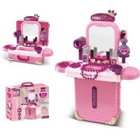 Sparkys 2v1 Malý kufr a kosmetický stolek se zrcadlem