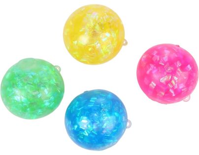 Sparkys Antistresový mačkací Třpytivý Vodní Míček 7 cm