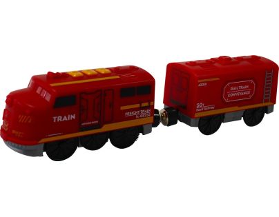 Sparkys BABU vláčky - Elektrický vláček červený - set 2 ks