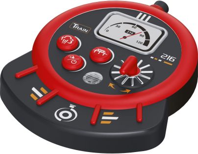 Sparkys BABU vláčky - RC Parní vlak - červený (se zvuky, světly a kouřovými efekty)