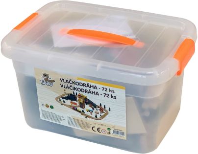 Sparkys BABU vláčky - Vláčkodráha 72 dílů