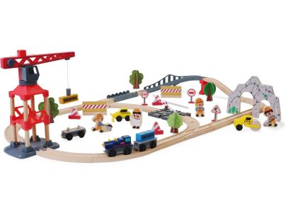 Sparkys BABU vláčky - Vláčkodráha s jeřábem