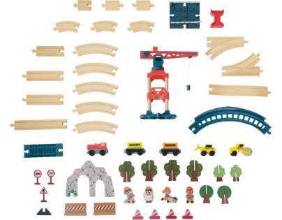 Sparkys BABU vláčky - Vláčkodráha s jeřábem