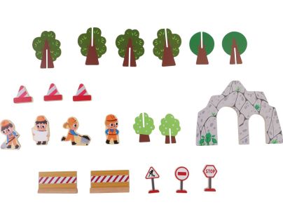 Sparkys BABU vláčky - Vláčkodráha s jeřábem