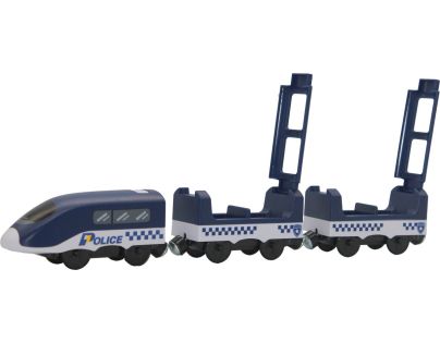 Sparkys BABU vláčky - Vlak Policie s vagóny na baterie