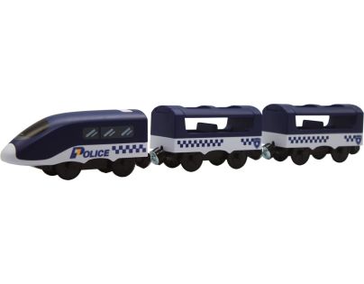 Sparkys BABU vláčky - Vlak Policie s vagóny na baterie