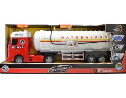 Sparkys CITY SERVICE CAR - 1:12 - Tahač s cisternou na zemní plyn (se zvukem a světly)