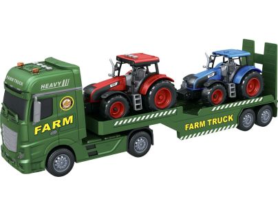 Sparkys CITY SERVICE CAR - 1:12 Farmářský tahač s vlekem a 2 traktory