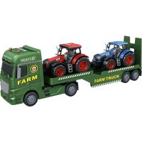 Sparkys CITY SERVICE CAR - 1:12 Farmářský tahač s vlekem a 2 traktory