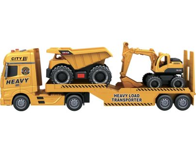 Sparkys CITY SERVICE CAR - 1:12 Tahač s bagrem a nákladním autem